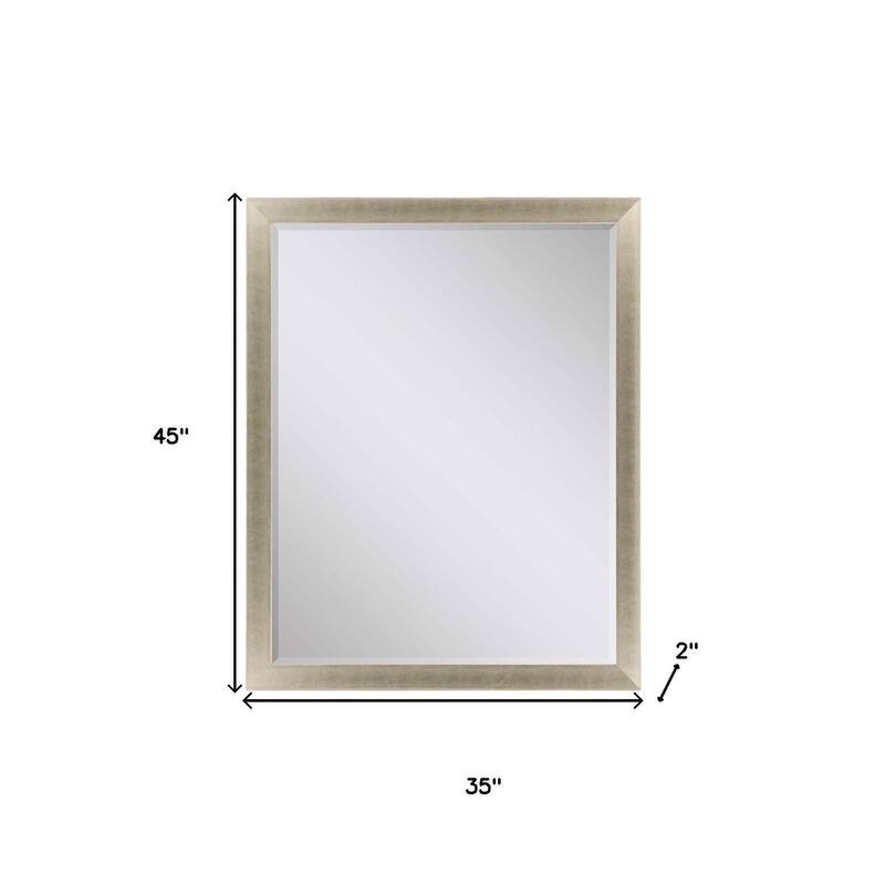 HomeRoots 45" Gold Accent Mirror - 35.00 in. x 45.00 in. x 2.00 in.