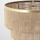 preview thumbnail 26 of 34, GetLedel 23.8" 6-Light Dimmable Handwoven Drum Chandelier