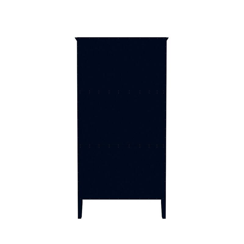 Manhattan Comfort Crown Full Wardrobe with Hanging and 2 Drawers
