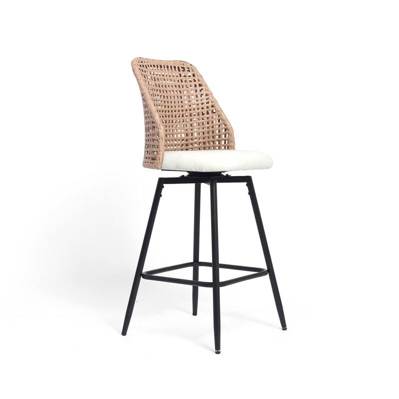 28.7"H Swivel Bar Stools/ Counter Stools with Metal Legs