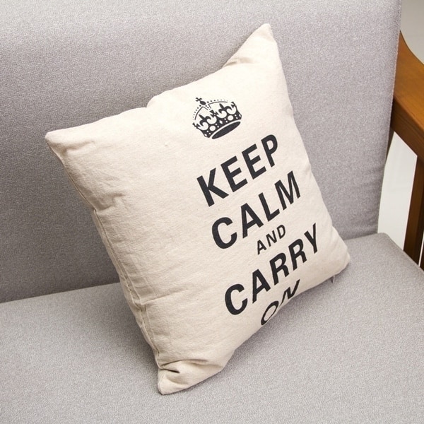 Shop Fashion Cushin Cover Pillow Case Keep Calm And Carry On