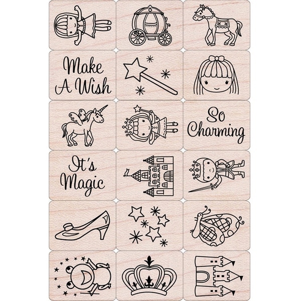 Ink 'n' Stamp Fairy Princess Stamps, Set of 18 - One Size