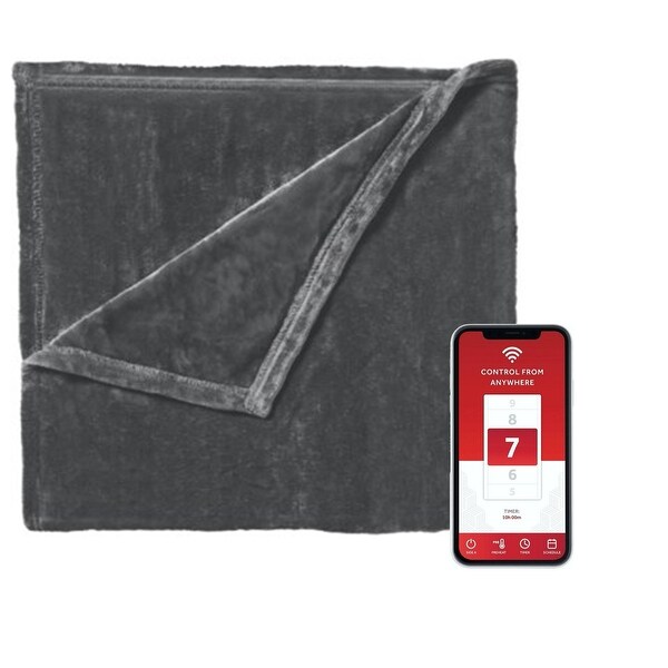 Sunbeam textured velvet heated discount throw