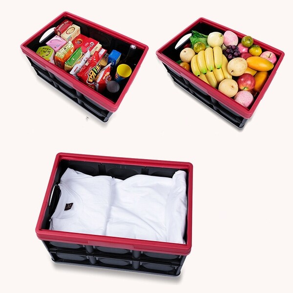 Stackable Large Collapsible Storage Zuitcase Decorative Storage Boxes with Lids