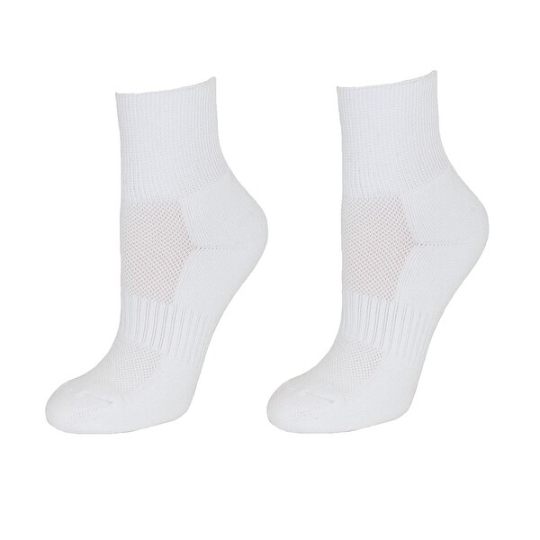 Think Medical Women's Blister Free Compression Socks Ankle Length (2 Pair Pack)
