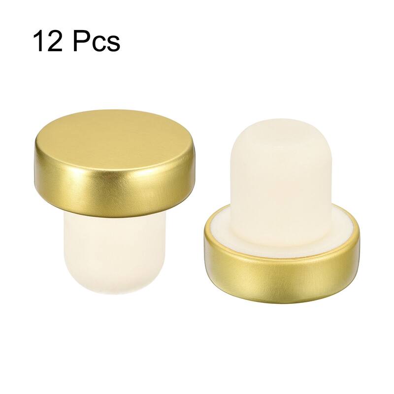 0.76x1.18" T-shaped Reusable Sealing Wine Stopper Bottle Plugs, 12Pcs
