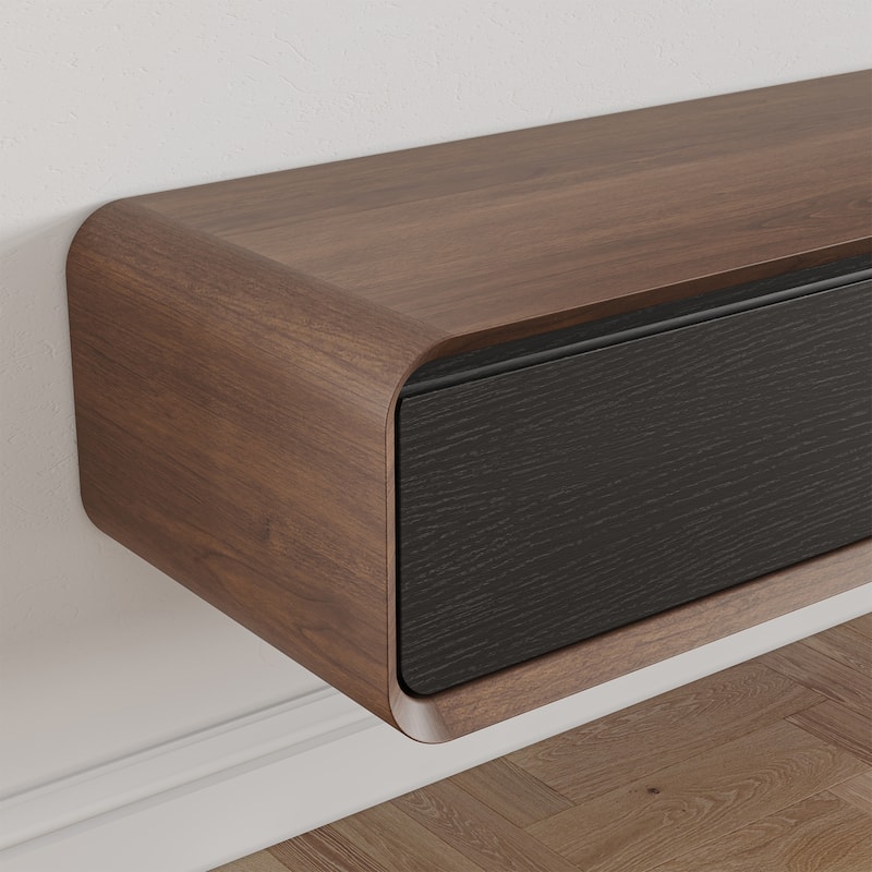 Floating Modern TV Stand for Living Room, WallMounted Entertainment