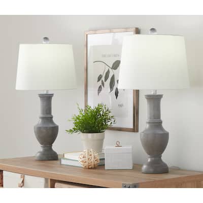 The Gray Barn Louisette 26" Polyresin Table Lamp (Set of 2)
