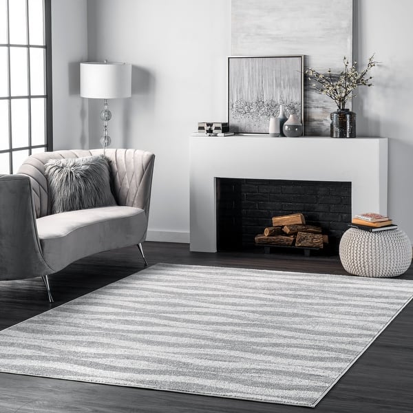 slide 2 of 59, Nuloom Tristan Contemporary Waves Area Rug 3' x 5' - Grey
