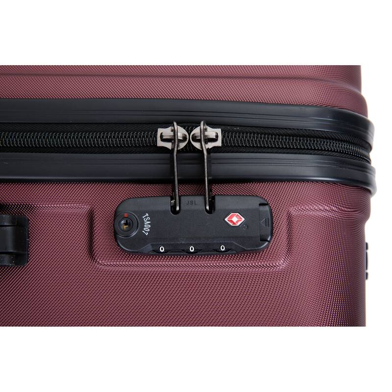 High Quality 3 Piece Hard-Shell Luggage Sets, ABS Lightweight Suitcase with Telescoping Handles and Spinner Wheels & TSA Lock