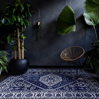 Arethusa Boho Medallion Indoor/Outdoor Area Rug - Bed Bath & Beyond ...