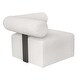 preview thumbnail 13 of 15, Uttermost Bolster Back White Outdoor Corner Sofa