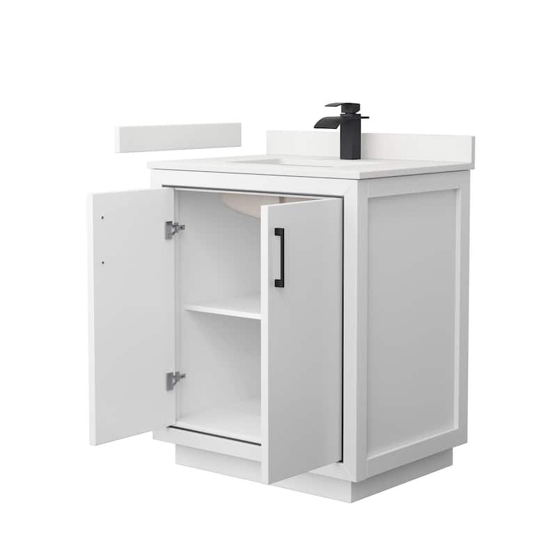 Wyndham Collection WCF111130S-QTZ-UNSMXX Icon 30" Free Standing Single