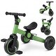 preview thumbnail 1 of 18, Gymax 5-In-1 Toddler Bike Kids Balance Bike w/ Removable Pedals Green