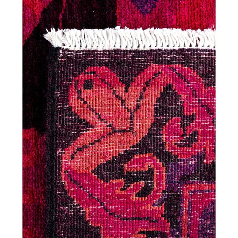 Overdyed One-of-a-Kind Hand-Knotted Area Rug - Multi - 2' 7" x 6' 2"