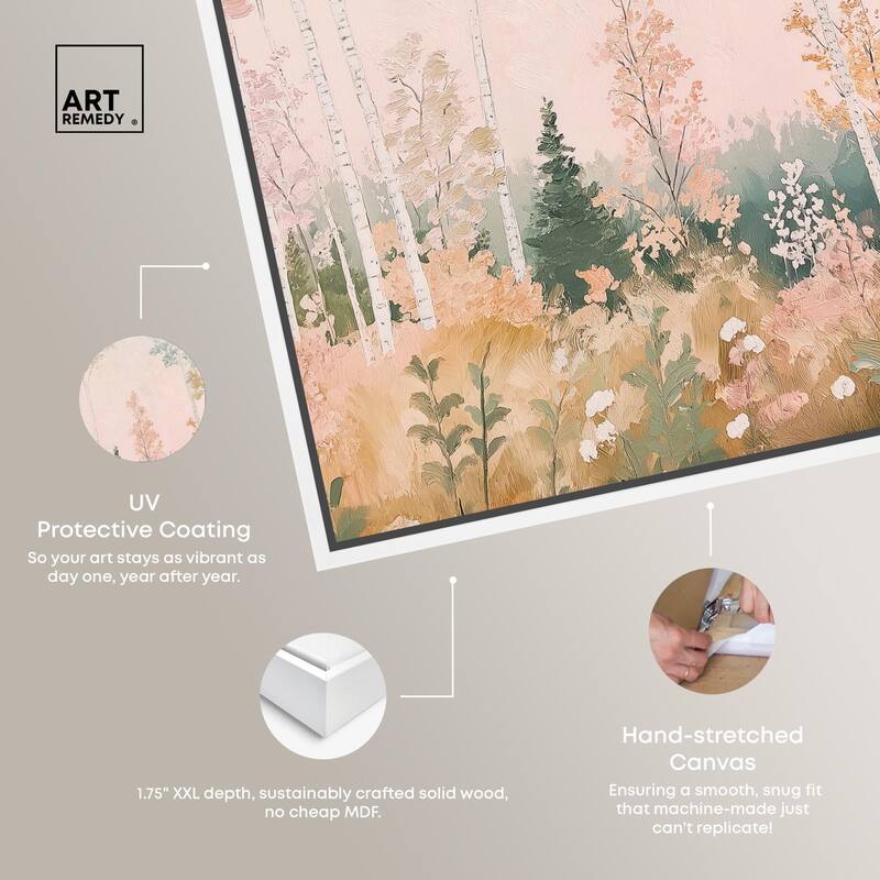 Birch Trees Canvas by Art Remedy