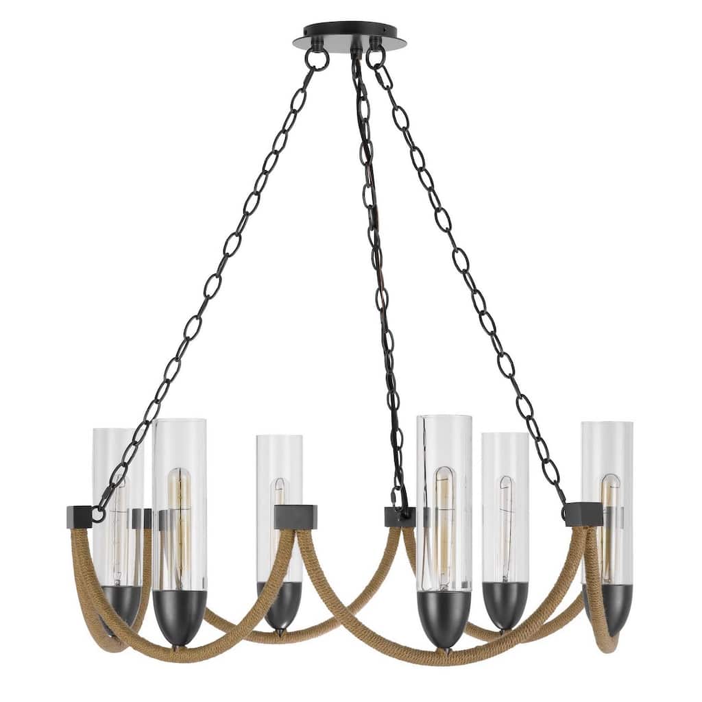 Argyle 12" Height Dark Bronze Metal Chandelier - One Size