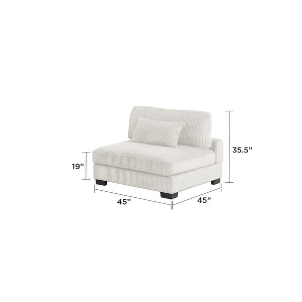 dimension image slide 1 of 4, Bentley Ottoman Gray / Cream / Black