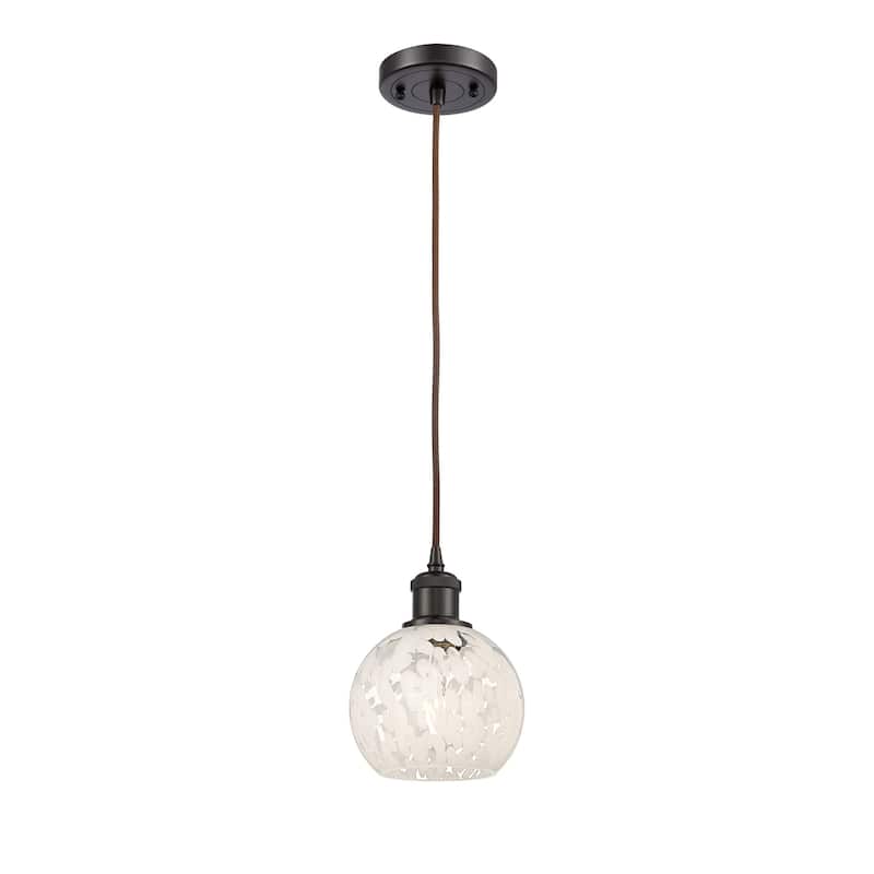 Innovations Lighting 516-1P-8-6 White Mouchette Pendant White