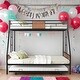 preview thumbnail 2 of 23, Twin over Full Bunk Bed with Safety Guardrail and Convenient Trundle for Home