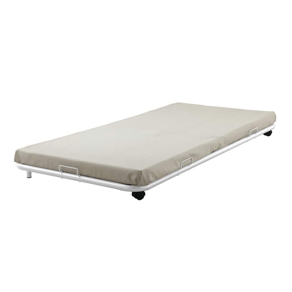 Cailyn White Metal Full-size Trundle Bed