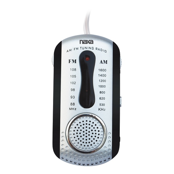 AM/FM Mini Pocket Radio with Built-In Speaker