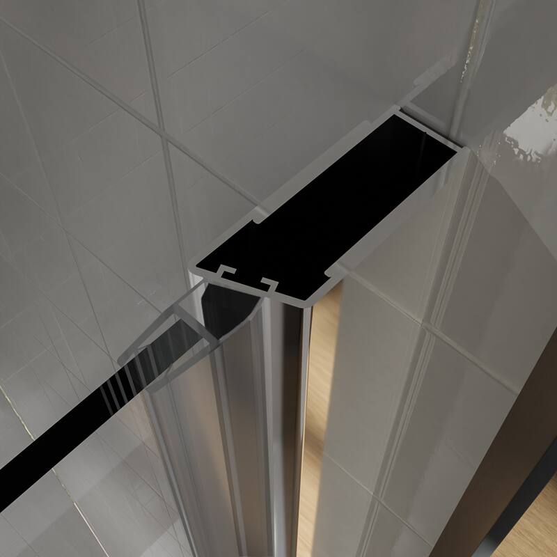 Pivot Frameless Shower Door with Clear Glass