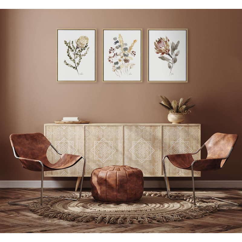 Kate and Laurel Sylvie Banksia Salvia Protea Canvas by Sara Berrenson