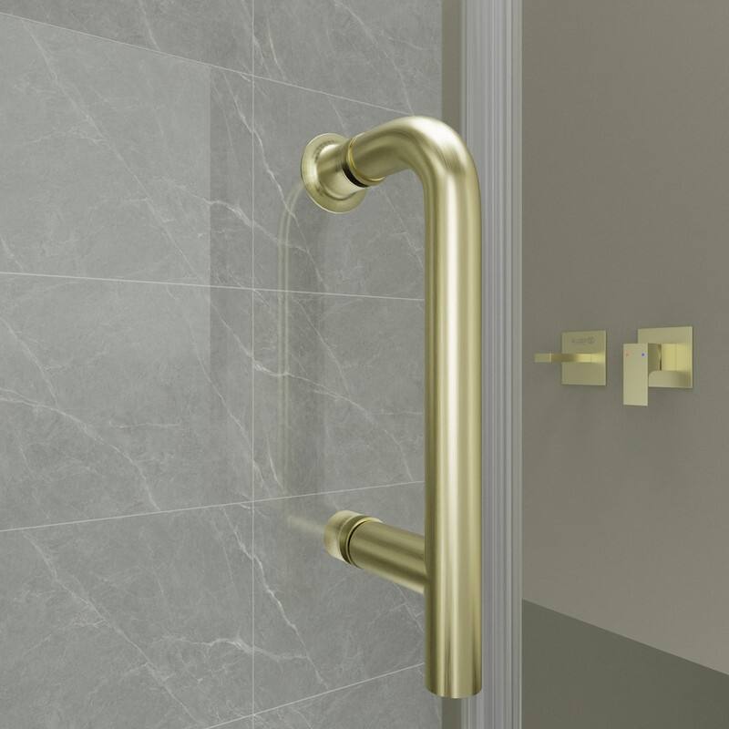 Alvana 60‘’×72'' Semi-Frameless Hinged Shower Door