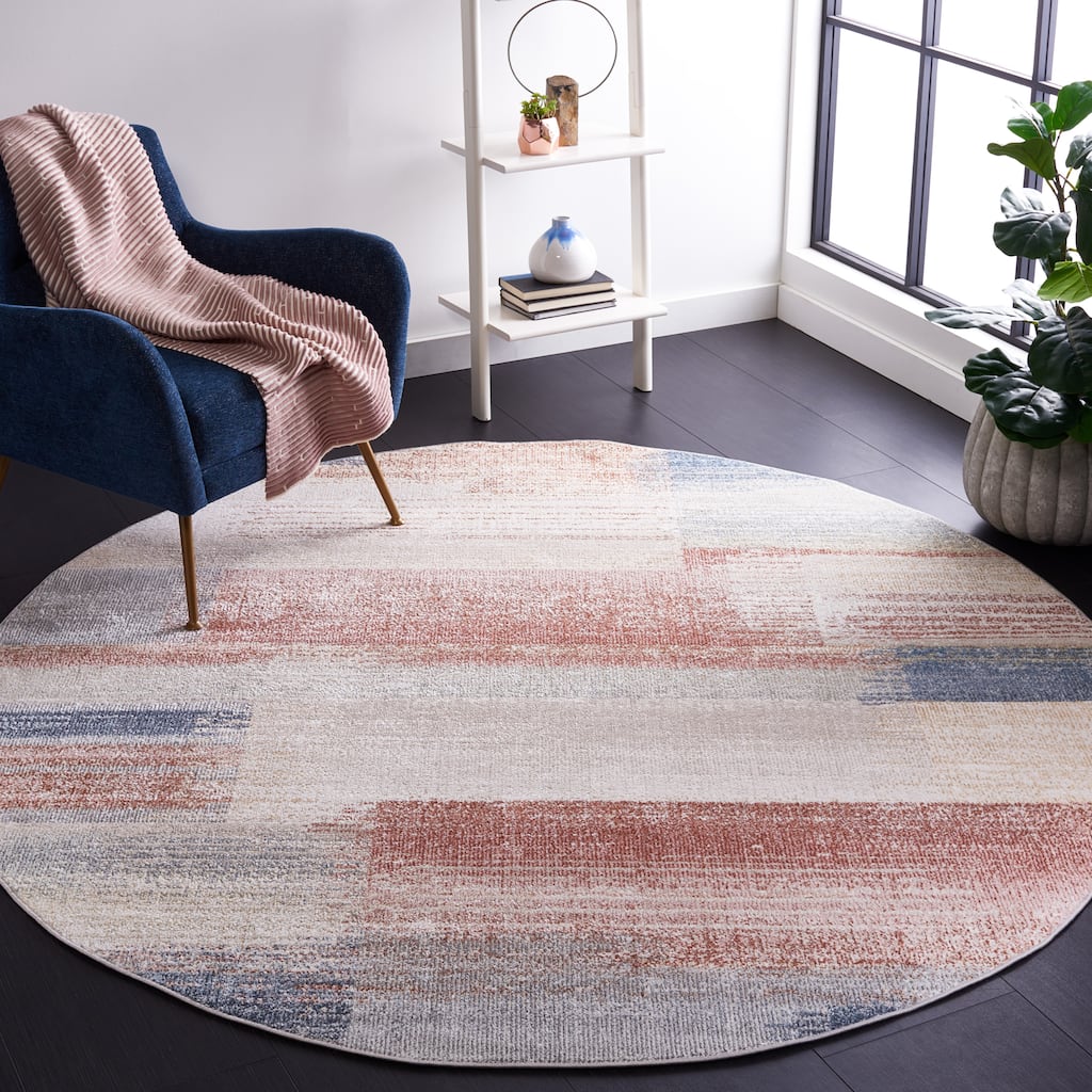 SAFAVIEH Blair Machine Washable Akkie Slip Resistant Contemporary Rug