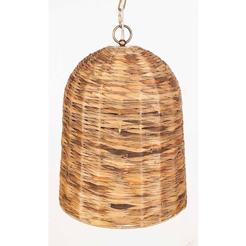 Uttermost 21615 Rotorua 14" Wide Pendant with Seagrass Shade