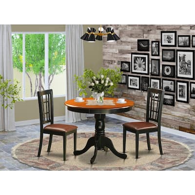 Dining Table Set with Chairs - Wood Dining Room Furniture for 4