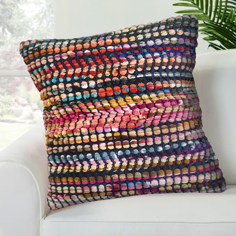 Sevita Multicolored Bohemian Geometric Throw Pillow