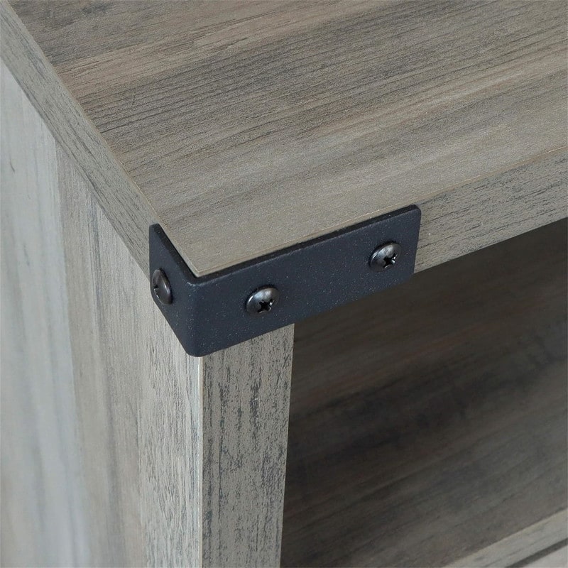 Table with Cabinet and Shelves - 18"D x 18"W x 24"H