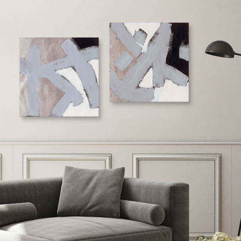 Fishing at Night I & II by Dan Houston Canvas Art Prints