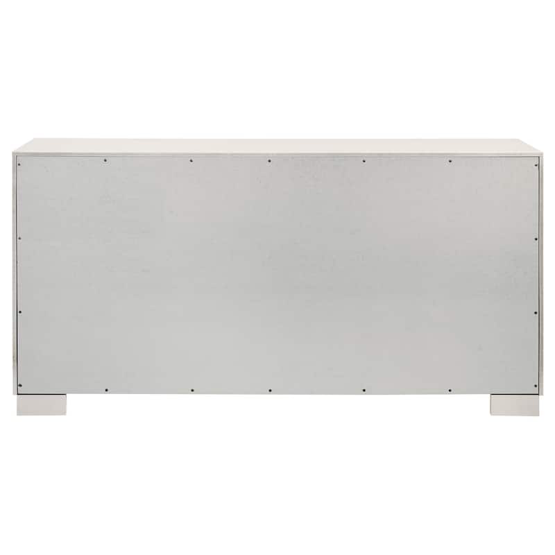 Jessica Contemporary Wood 6-drawer Dresser Cream White