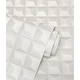 preview thumbnail 4 of 2, Fine Decor Romero White 3D Geometric Wallpaper