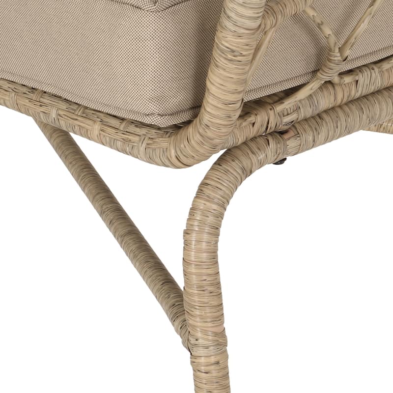 Bruce Outdoor Outdoor Wicker Loveseat and Coffee Table Set by Christopher Knight Home