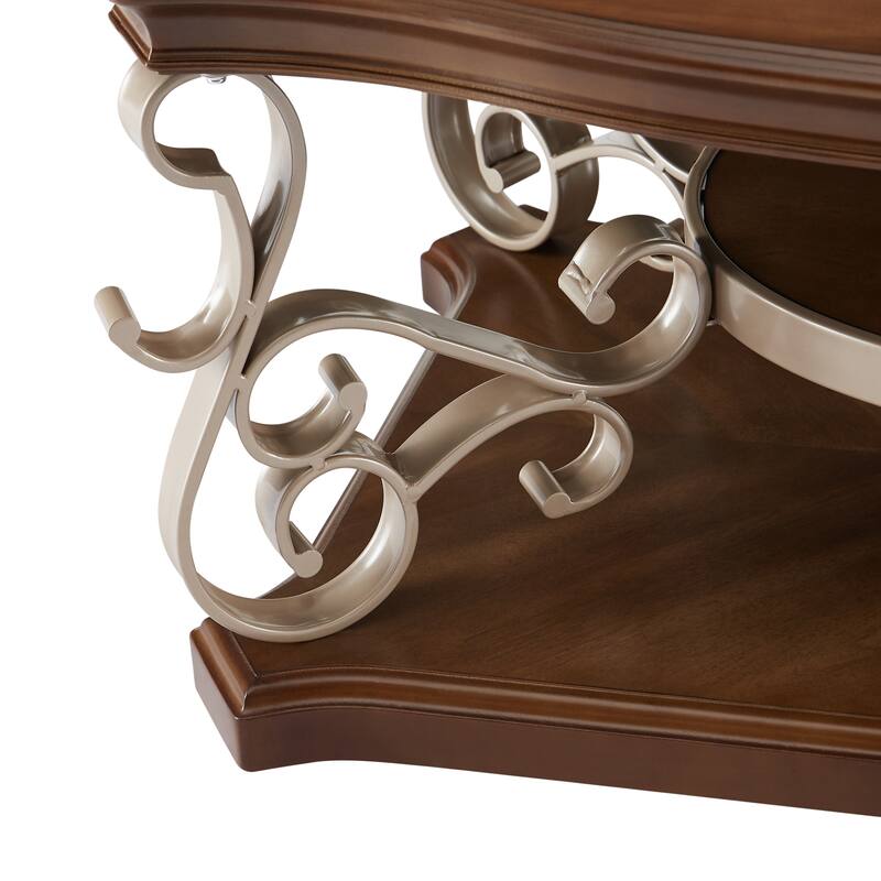 End table,marble paper top