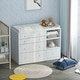 preview thumbnail 4 of 15, Timechee 47.2"W 5 Drawers Wooden Changing Table Dresser