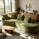 preview thumbnail 6 of 68, Christopher Knight Home - Olivia Curved Foam Sofa Set - 116"L Green