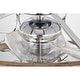 preview thumbnail 13 of 18, Ofelia 24-inch Chrome and Faux Wood 6 Lights 3 Blades Lighted Ceiling Fan with Remote
