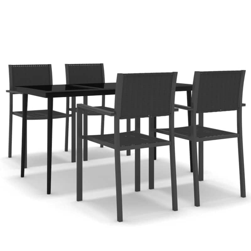 vidaXL Patio Dining Set Outdoor Dining Set Table and Chair Set for Garden