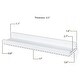 preview thumbnail 6 of 5, Wallniture Denver Wood Bookshelf Nursery Decor White Floating Shelves Toy Storage (Set of 4)