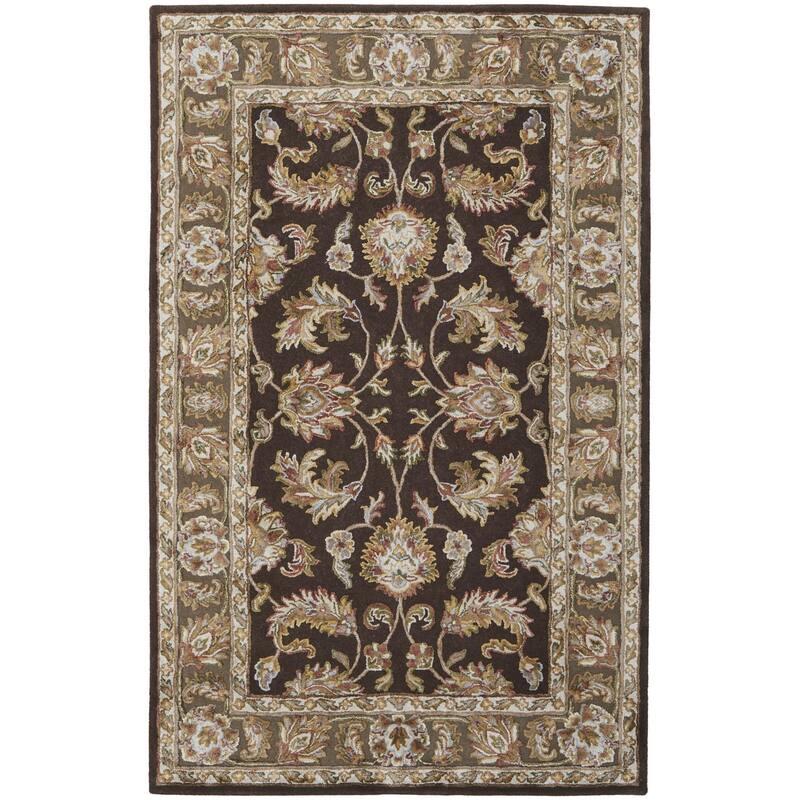HomeRoots Oriental Traditional Rectangle Area Rug