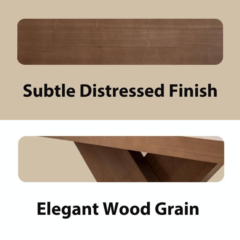 47" Modern Cross-Leg Coffee Table - Solid Wood Veneer Center Table with Sturdy X-Shape Design and Ample Storage