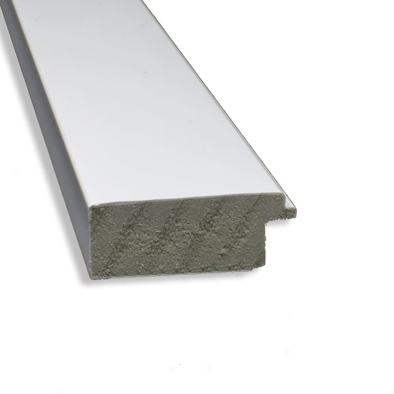Non-Beveled Full Length On The Door Mirror -White Frame