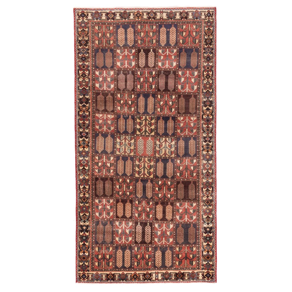 ECARPETGALLERY Hand-knotted Kayseri Vintage Red Wool Rug - 4'10 x 9'6
