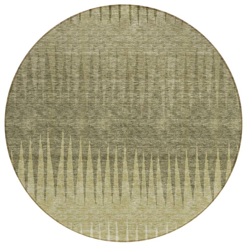 HomeRoots Striped Transitional Rectangle Outdoor Rug
