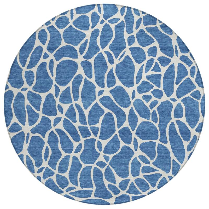 HomeRoots Geometric Transitional Rectangle Outdoor Rug
